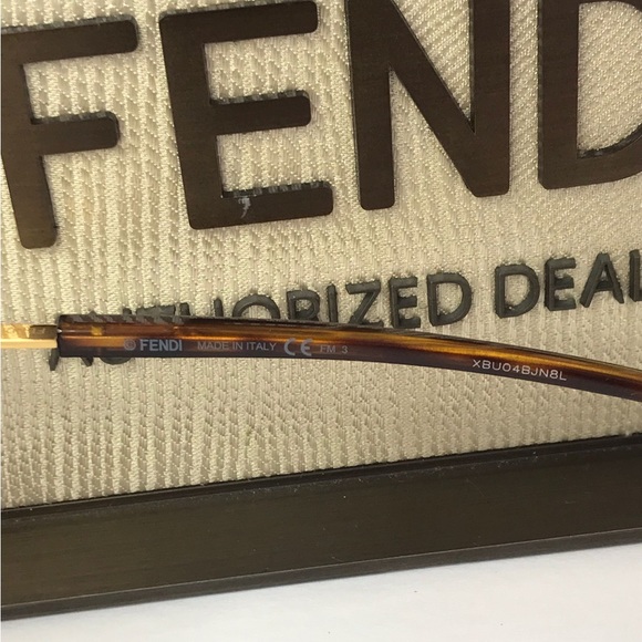 Authentic- Fendi FF 0412/S Sunglasses Dark Havana / Brown Gradient Women's - Picture 14 of 15